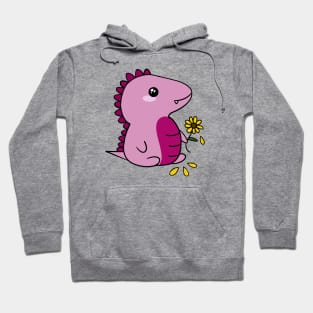 Love ME, Love Me Not Dinosaur Chibi Art Hoodie